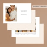 "Wedding Day" - Save the Dates in Almond by Vanessa Doyle - Back of Card Options