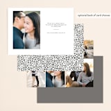 "Courtyard" - Save the Dates in Heather by Kimberly Morgan - Back of Card Options