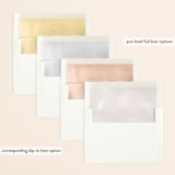 "Off the Grid" - Save the Dates in Fawn by Kristie Kern - Envelope Liner Options