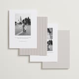 "Modern Monogram" - Save the Dates in Dove by Rachelle Clarke - Back of Card Options