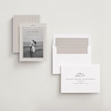 "Modern Monogram" - Save the Dates in Dove by Rachelle Clarke - Assembled