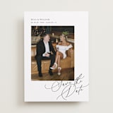 "Side Swept" - Save the Dates in Pearl by Melanie Kosuge - Front