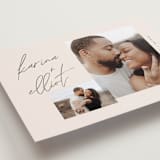 "Scripted Names" - Save the Dates in Cream by Brandy Folse - Detail