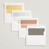 "Scripted Names" - Save the Dates in Cream by Brandy Folse - Envelope Liner Options