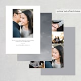 "Written Reminder" - Save the Dates in Tuxedo by Katy Shen - Back of Card Options