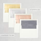 "Written Reminder" - Save the Dates in Tuxedo by Katy Shen - Envelope Liner Options