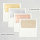 "Written Reminder" - Save the Dates in Golden by Katy Shen - Envelope Liner Options