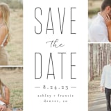 "Tall Love" - Save the Dates in Charcoal by Brianne Larsen - Detail