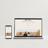 "Bow" - Save the Dates in Tuxedo by Corinne Malesic - FREE Wedding Website