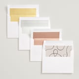 "Bow" - Save the Dates in Tuxedo by Corinne Malesic - Envelope Liner Options