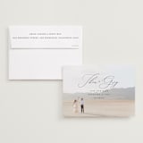 "Enchantment" - Save the Dates in Graphite by Snow and Ivy - Save the Date with Envelope