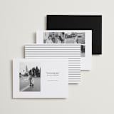 "Framed Minimalist" - Save the Dates in Silk by Kelly Schmidt - Back of Card Options