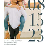 "Big Date" - Save the Dates in Slate by Bethany Anderson - Detail