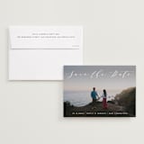 "Modern Elegance" - Save the Dates in Snow by Alexandra Dzh - Save the Date with Envelope
