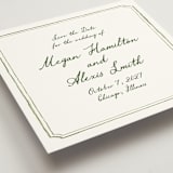 "Handwritten" - Save the Dates in Moss by Cass Loh - Detail