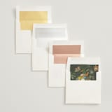 "Handwritten" - Save the Dates in Moss by Cass Loh - Envelope Liner Options