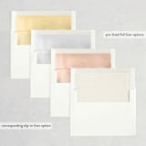 "Classically Stated" - Save the Dates in Charcoal by Roxy Cervantes - Envelope Liner Options