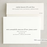 "Simple Bliss" - Save the Dates in Slate by That Girl Press - FREE Recipient Addressing