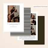 "At Dusk" - Save the Dates in Bark by Rebecca Bowen - Back of Card Options