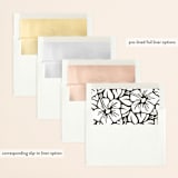 "At Dusk" - Save the Dates in Bark by Rebecca Bowen - Envelope Liner Options