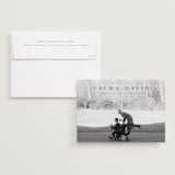 "lovingly" - Save the Dates in Midnight by Abi de Leon - Save the Date with Envelope