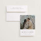 "Summit" - Save the Dates in Ivory by Darryl Don Doctor - Save the Date with Envelope