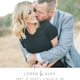 "Honest Love" - Save the Dates in Midnight by Christine Taylor - Detail