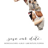 "Florida Love Location" - Save the Dates in Wedding Dress by Heather Buchma - Detail