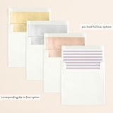 "Wildflower Crest" - Save the Dates in Orchid by Alethea and Ruth - Envelope Liner Options