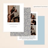 "Rustic Charm" - Save the Dates in Sky by Hooray Creative - Back of Card Options