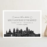 "Big City - Philadelphia" - Save the Dates in Light Taupe by Hooray Creative - Front