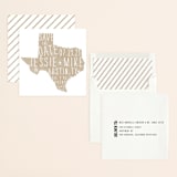 "State Stamp - Texas" - Save the Dates in Kraft by Erin Hodges - Assembled