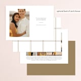 "Cardamom" - Save the Dates in Tan by Megan Davis - Back of Card Options