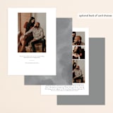 "simple grid" - Save the Dates in Tuxedo by Leah Ragain - Back of Card Options