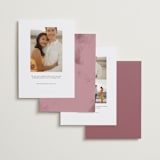 "Classic Touch" - Save the Dates in Pearl by Oscar and Emma - Karly Depew - Back of Card Options