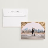 "Namely yours" - Save the Dates in Cotton by Jennifer Wick - Save the Date with Envelope