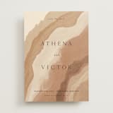"Rustic Abstract" - Save the Dates in Sahara by Elly - Front