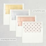 "Hyde Park" - Save the Dates in Soft Ivory by Meagan Christensen - Envelope Liner Options
