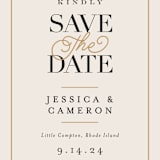 "Ivory Details" - Save the Dates in Smoke by Jennifer Wick - Detail