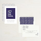 "Let's I Do This Thing" - Save the Dates in Royal by Ellis - Assembled