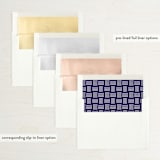 "Let's I Do This Thing" - Save the Dates in Royal by Ellis - Envelope Liner Options