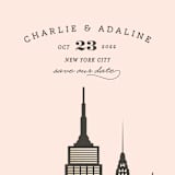 "Amalfi - New York City" - Save the Dates in Flamingo by chocomocacino - Detail