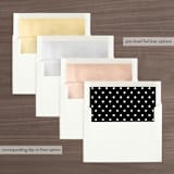 "Gilded Landscapes" - Save the Dates in Copper by Ellis - Envelope Liner Options