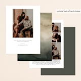 "Olive Branch" - Save the Dates in Olive by Wildfield Paper Co - Back of Card Options