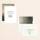 "Olive Branch" - Save the Dates in Olive by Wildfield Paper Co - Assembled