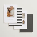 "Simple Elegant" - Save the Dates in Charcoal by Chasity Smith - Back of Card Options