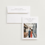 "Simple Elegant" - Save the Dates in Charcoal by Chasity Smith - Save the Date with Envelope