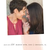 "Single Swath" - Save the Dates in Blush by Angela Marzuki - Detail