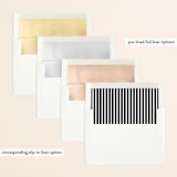 "swell" - Save the Dates in Cotton by Jessica Williams - Envelope Liner Options