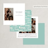 "Travel With Us" - Save the Dates in Snow by Erin Niehenke - Back of Card Options